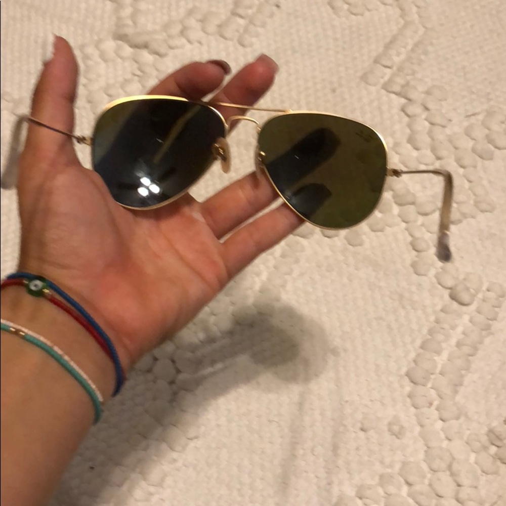 Authentic Blue Rayban Aviators - image 4